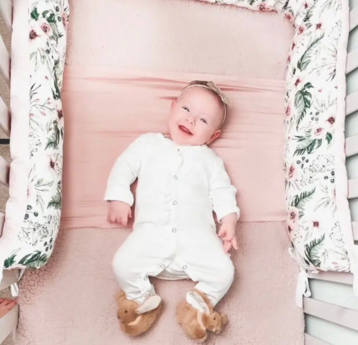 Bunny | Baby booties | Beige