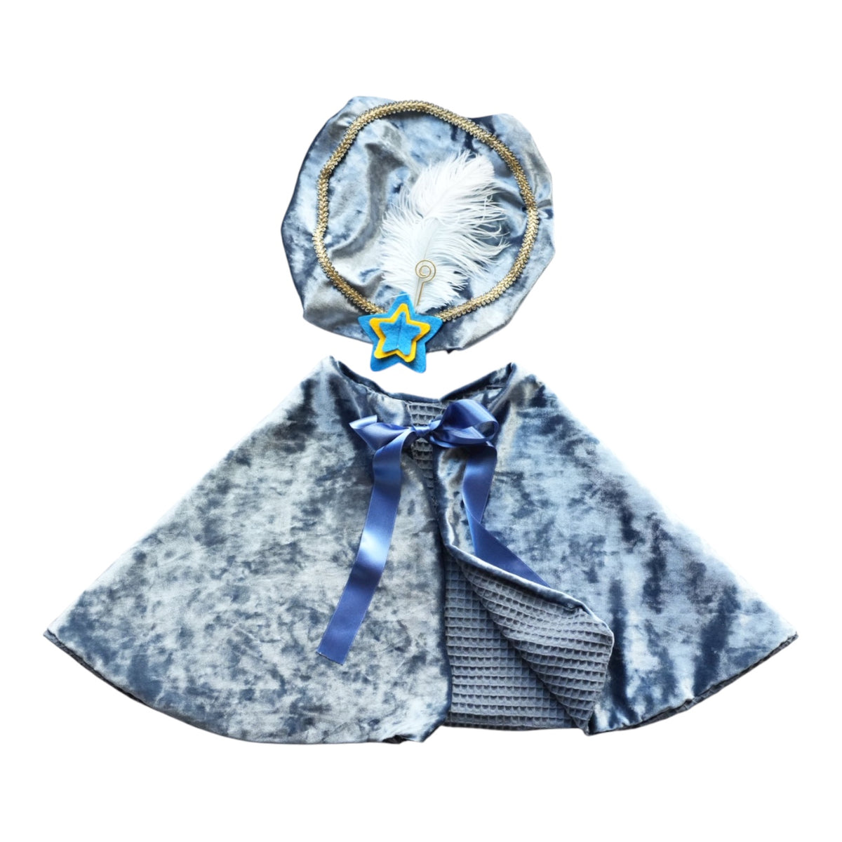 Luxe Blauwe Pieten Cape & Muts & Pepernootzakje