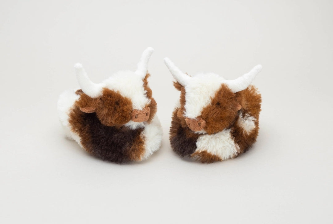 Highland Cow | Schotse Hooglander | Pluche babyslofjes