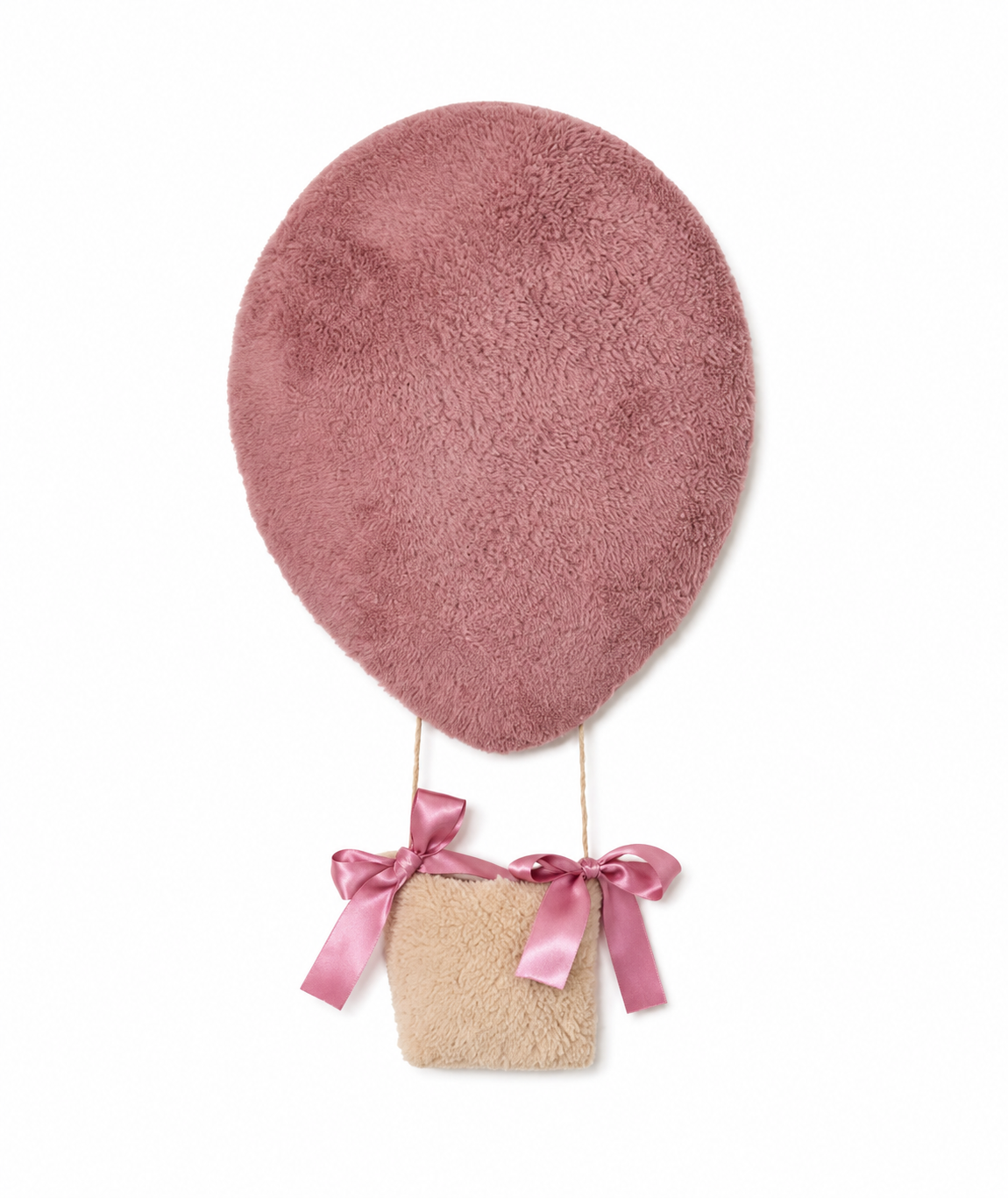 Hot Air Balloon Night Light with name | Light Mauve and Beige
