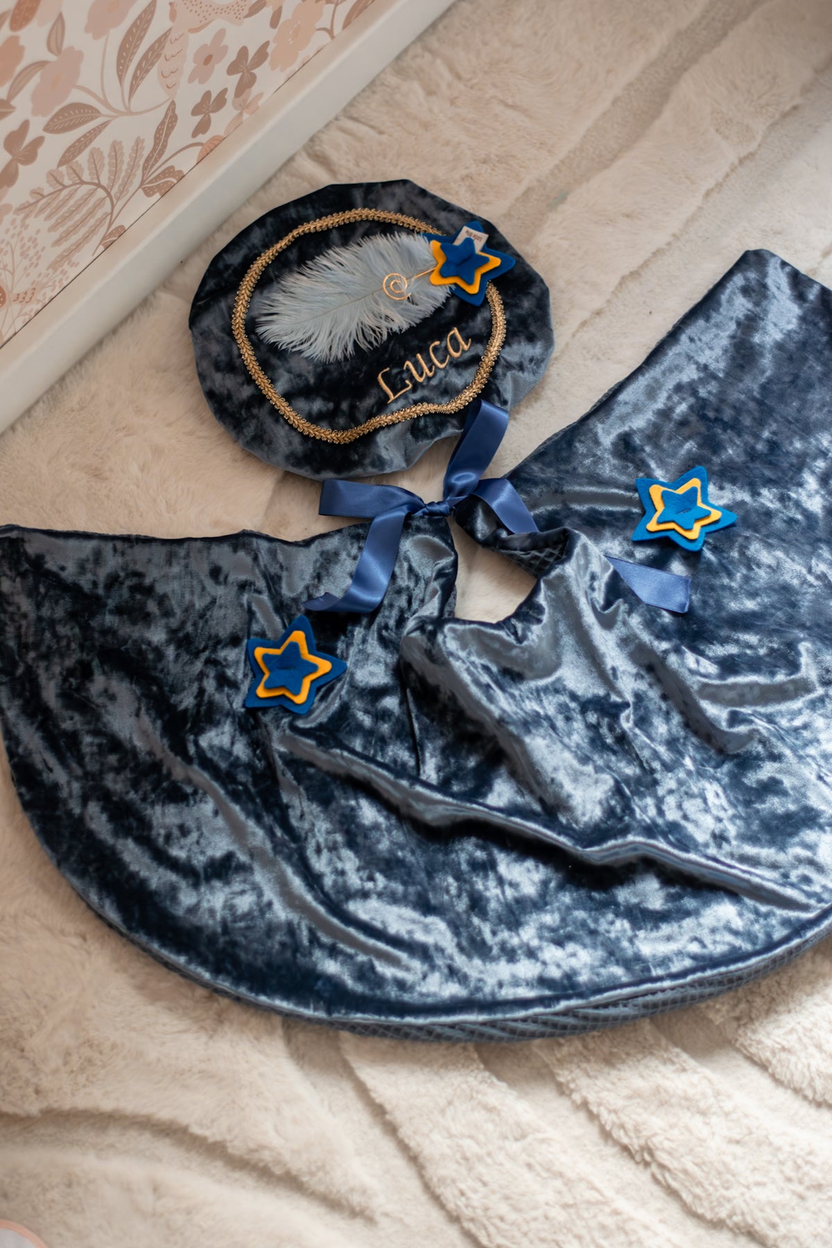 Luxe Blauwe Pietencape 
