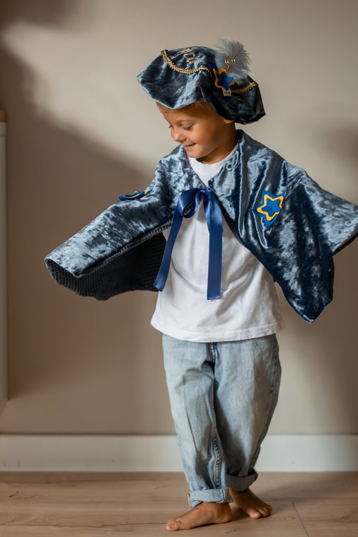 Luxe Pietencape blauw 
