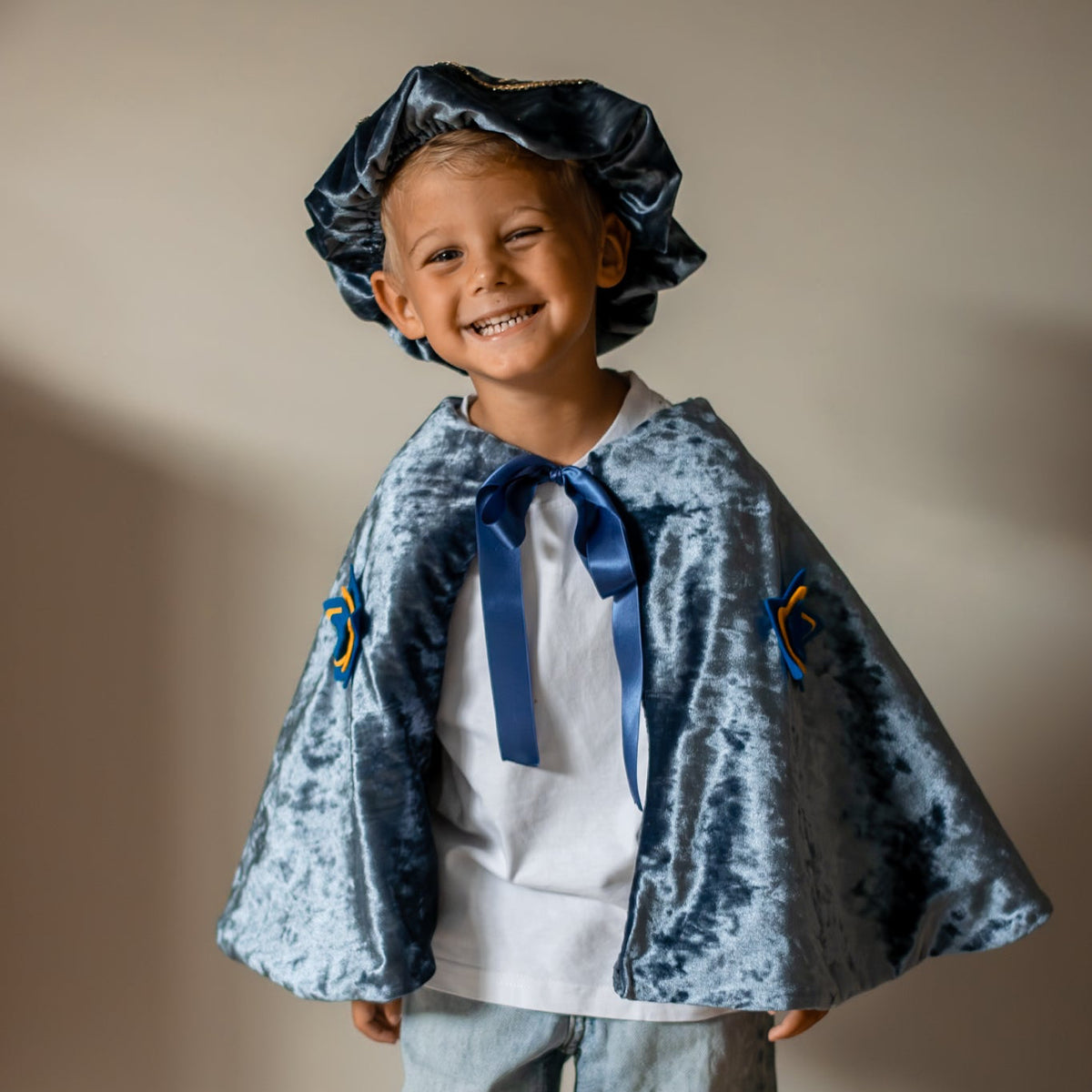 Luxe Pietencape blauw 