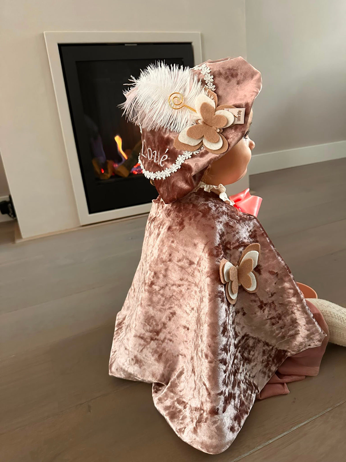 Luxe Pietencape oud roze 