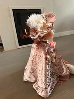 Luxe Pietencape oud roze 