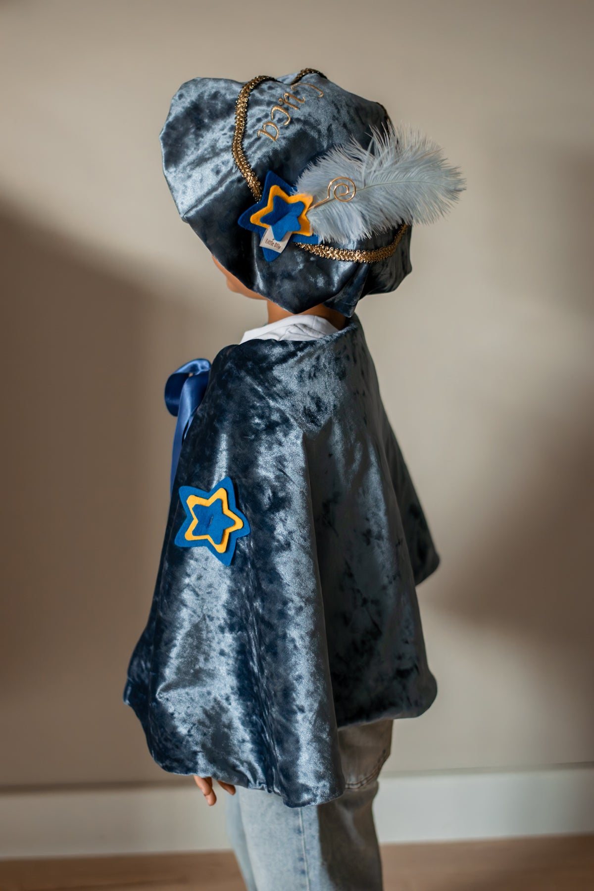 Luxe Blauwe Pietenset met sterretjes 
