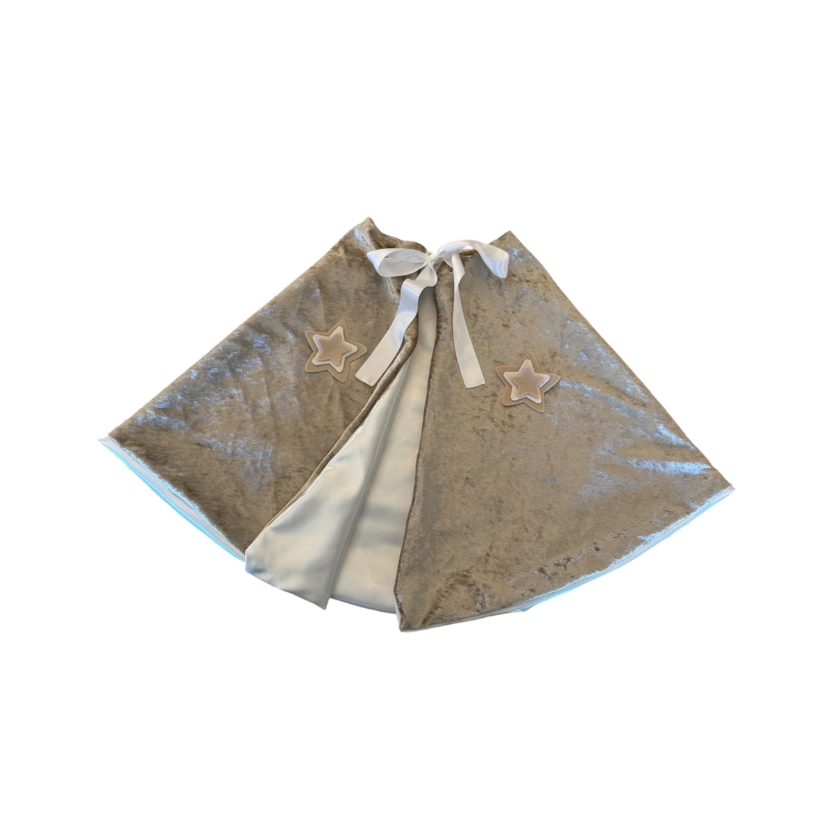 Luxe pieten Sterretjes cape | Licht Beige