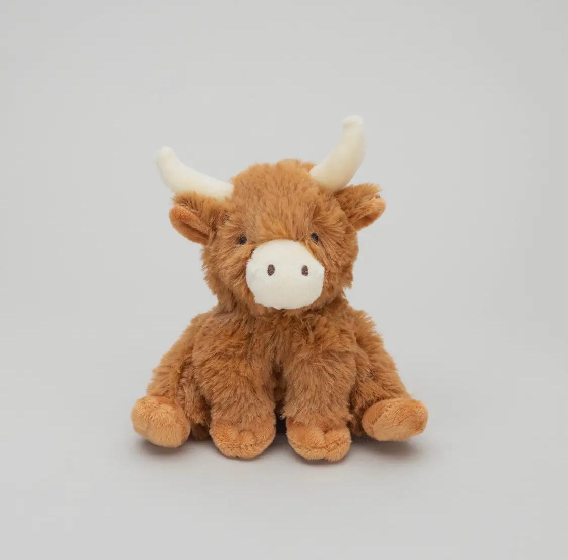 Highland Cow Longhorn Mini Plush (11cm) | Scottish Highlander | Brown