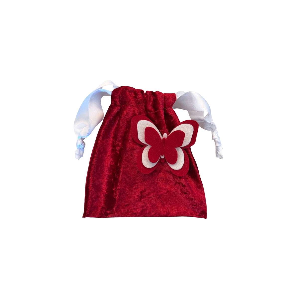 Luxe pepernootzakje rood vlinder 