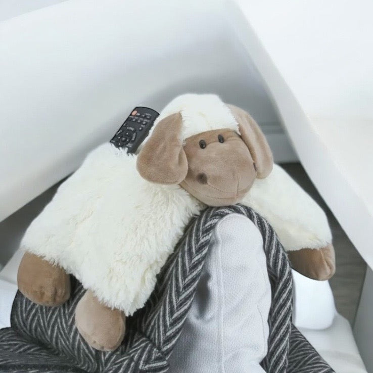Schaapje knuffel armleuning