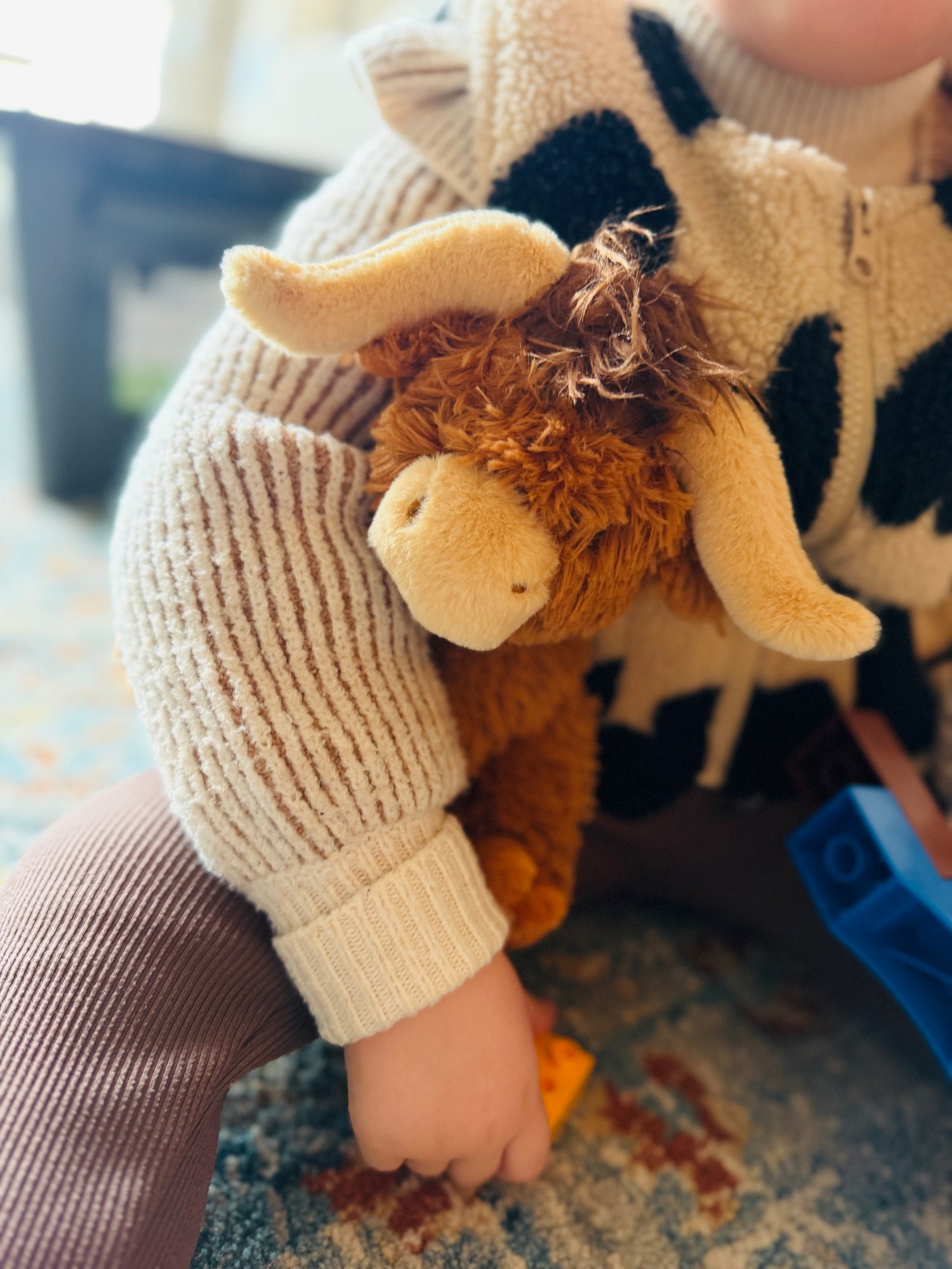 (Snoetje) Highland Cow Groot knuffel (18 cm) | Schotse Hooglander | Bruin | Hoorntjes