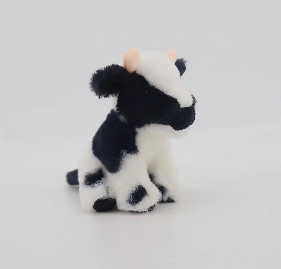 Zwart Wit Koe Mini knuffel (11cm)