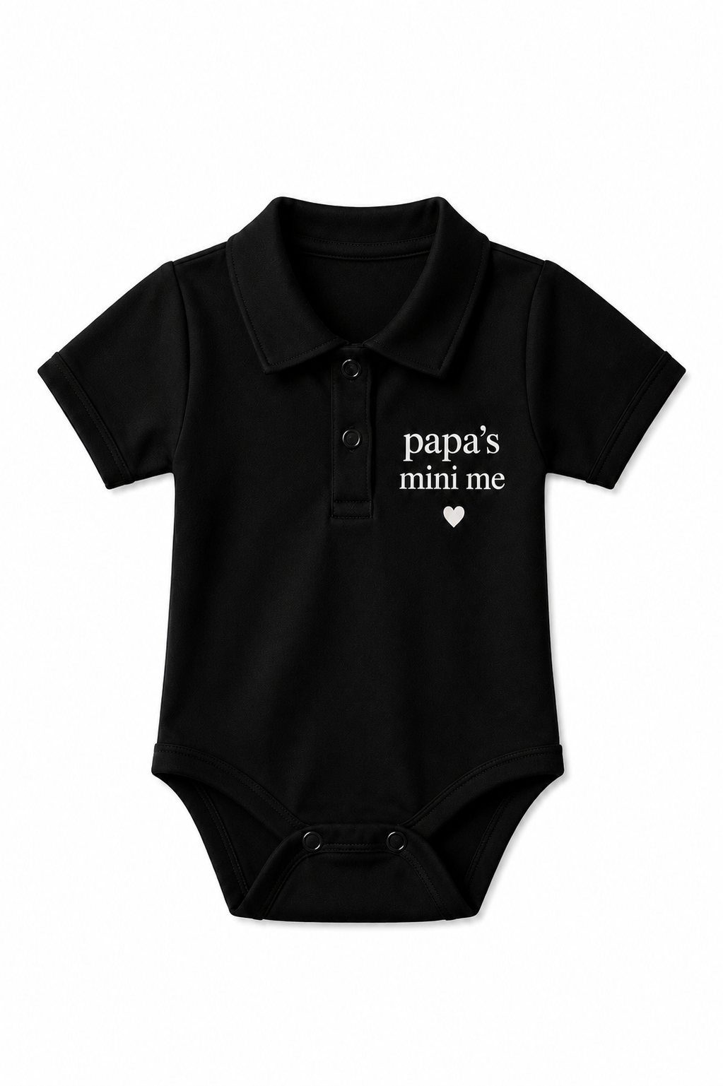 Papa's mini me | Zwart