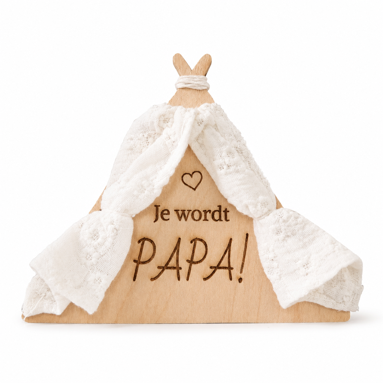 Tipi tent Zwangerschapsaankondiging