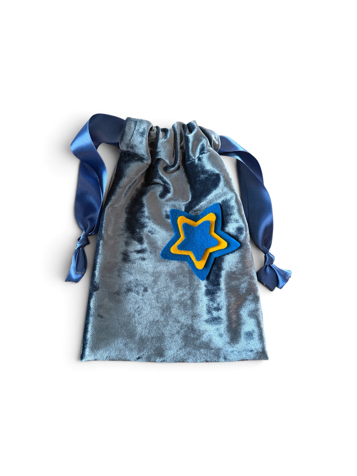 Luxe Pepernotenzakje | Blauw | Sterretjes
